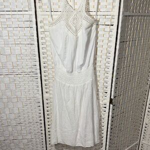 Bisou Bisou White Halter Dress